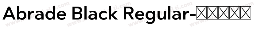 Abrade Black Regular字体转换